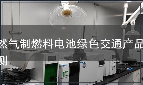 天然气制燃料电池绿色交通产品检测