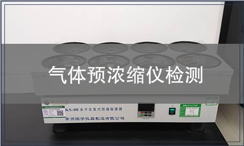 气体预浓缩仪检测