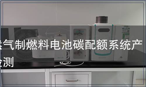 天然气制燃料电池碳配额系统产品检测