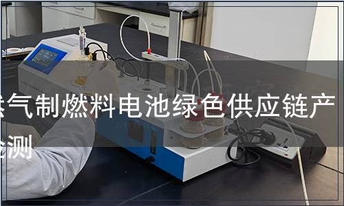天然气制燃料电池绿色供应链产品检测