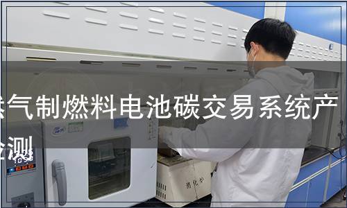 天然气制燃料电池碳交易系统产品检测