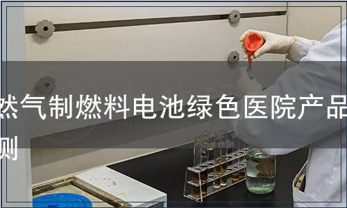 天然气制燃料电池绿色医院产品检测