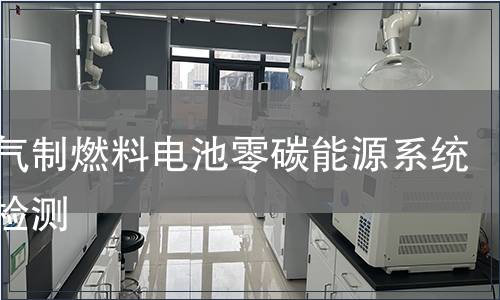 天然气制燃料电池零碳能源系统产品检测