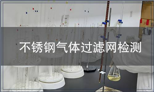 不锈钢气体过滤网检测