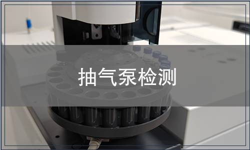 抽气泵检测