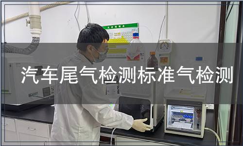 汽车尾气检测标准气检测