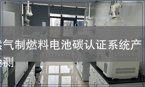 天然气制燃料电池碳认证系统产品检测