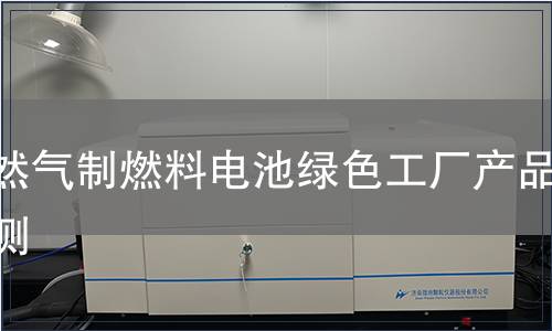 天然气制燃料电池绿色工厂产品检测