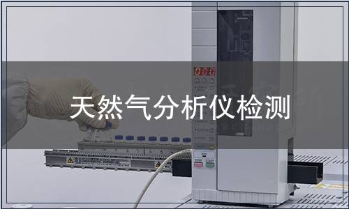 天然气分析仪检测