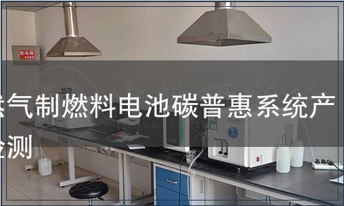 天然气制燃料电池碳普惠系统产品检测