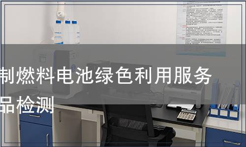 天然气制燃料电池绿色利用服务认证产品检测