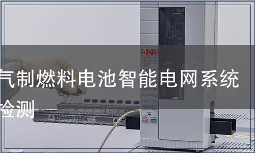 天然气制燃料电池智能电网系统产品检测