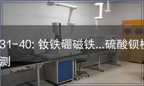 31-40: 钕铁硼磁铁...硫酸钡检测