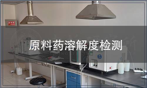 原料药溶解度检测