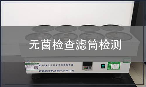 无菌检查滤筒检测