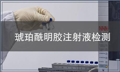 琥珀酰明胶注射液检测