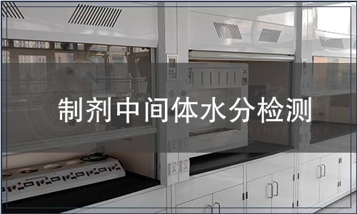 制剂中间体水分检测