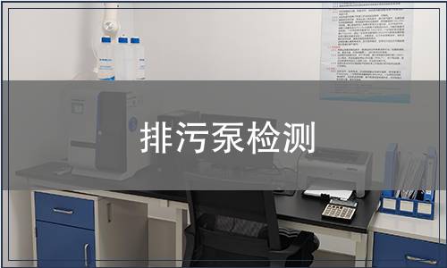 排污泵检测