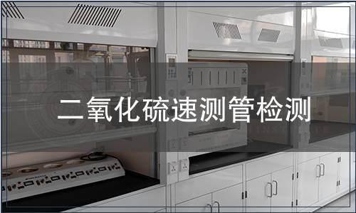 二氧化硫速测管检测