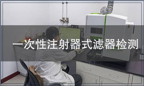 一次性注射器式滤器检测