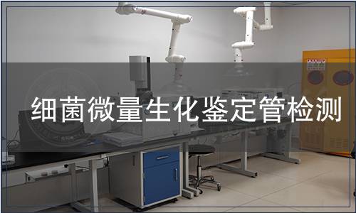 细菌微量生化鉴定管检测