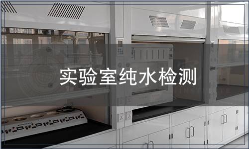 实验室纯水检测