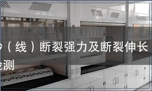 单纱（线）断裂强力及断裂伸长率检测