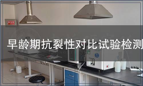 早龄期抗裂性对比试验检测