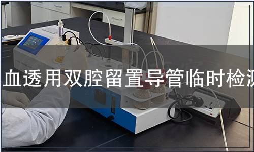 血透用双腔留置导管临时检测