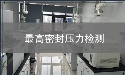 最高密封压力检测