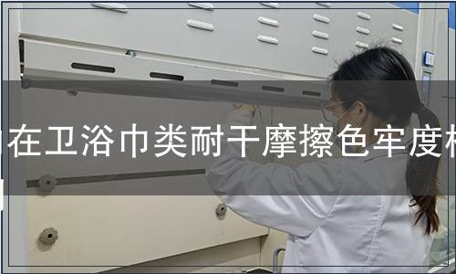 内在卫浴巾类耐干摩擦色牢度检测