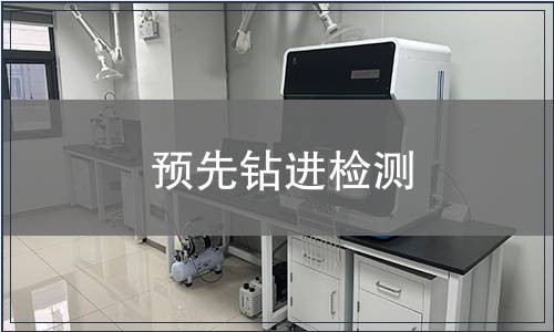 预先钻进检测