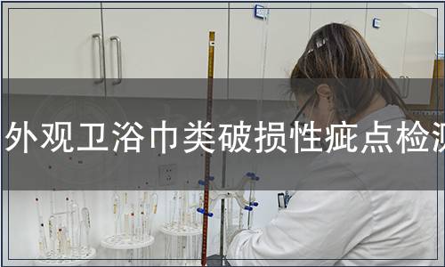 外观卫浴巾类破损性疵点检测