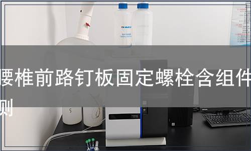 胸腰椎前路钉板固定螺栓含组件检测