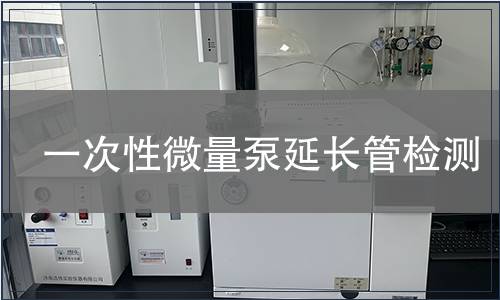 一次性微量泵延长管检测