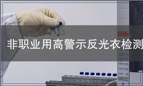 非职业用高警示反光衣检测