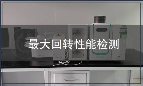 最大回转性能检测