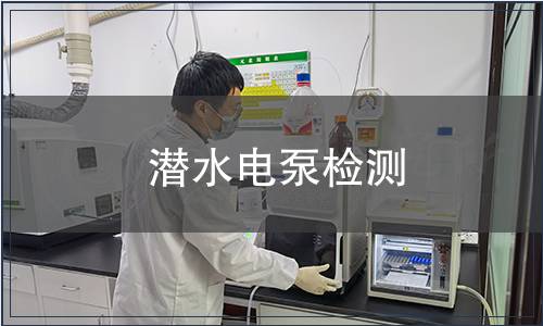 潜水电泵检测
