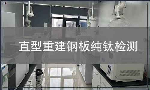 直型重建钢板纯钛检测