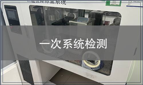 一次系统检测