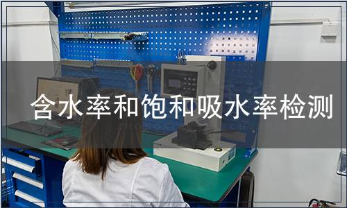 含水率和饱和吸水率检测