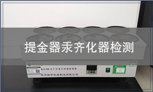 提金器汞齐化器检测