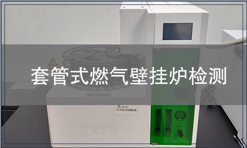 套管式燃气壁挂炉检测