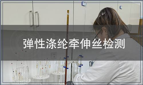 弹性涤纶牵伸丝检测