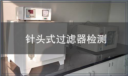 针头式过滤器检测