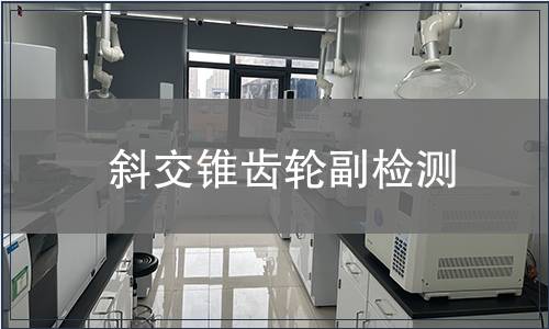 斜交锥齿轮副检测