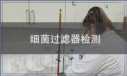 细菌过滤器检测