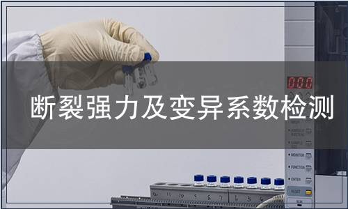 断裂强力及变异系数检测