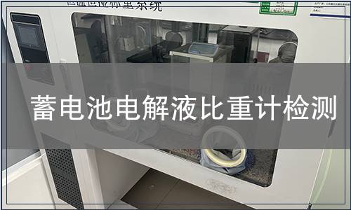 蓄电池电解液比重计检测