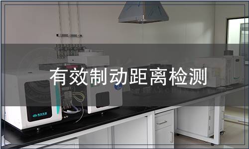 有效制动距离检测